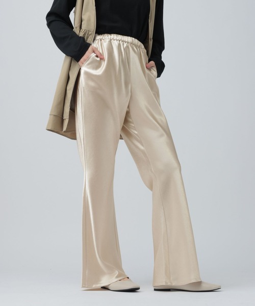 LEPSIM（レプシィム）の「イージーサテンパンツ　639323（その他パンツ・レディース・ブラック/アイボリー・FREE）」の9枚目の写真