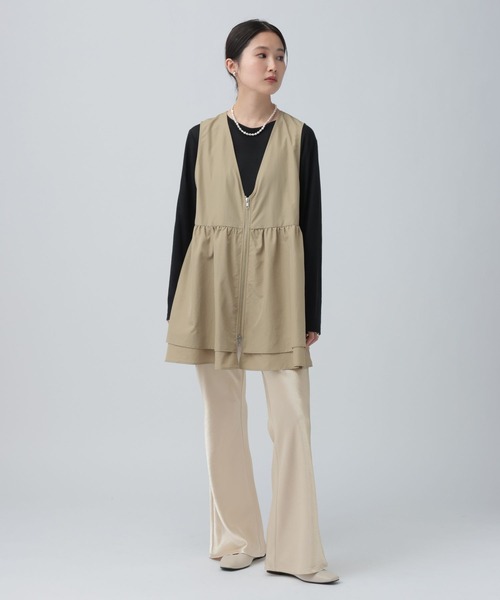 LEPSIM（レプシィム）の「イージーサテンパンツ　639323（その他パンツ・レディース・ブラック/アイボリー・FREE）」の11枚目の写真