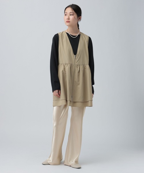 LEPSIM（レプシィム）の「イージーサテンパンツ　639323（その他パンツ・レディース・ブラック/アイボリー・FREE）」の12枚目の写真