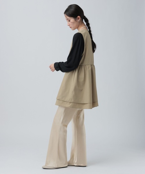 LEPSIM（レプシィム）の「イージーサテンパンツ　639323（その他パンツ・レディース・ブラック/アイボリー・FREE）」の13枚目の写真