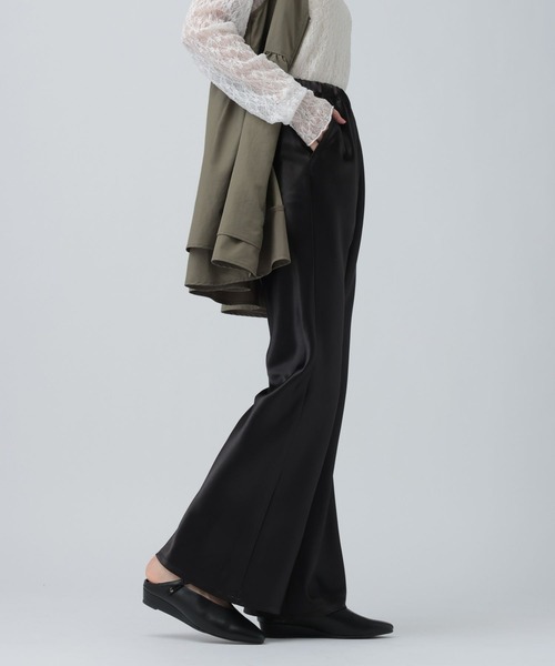 LEPSIM（レプシィム）の「イージーサテンパンツ　639323（その他パンツ・レディース・ブラック/アイボリー・FREE）」の16枚目の写真