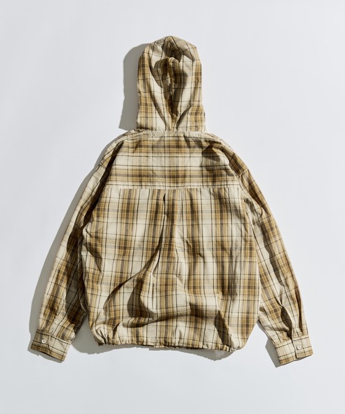 WETTEMPT(ウィテンプト)の「OMBRE CHECK SHIRT HOODIE / オンブレチェックシャツフーディ(シャツ/ブラウス・メンズ・ブラック/ベージュ・SMALL/MEDIUM/LARGE)」の19枚目の写真