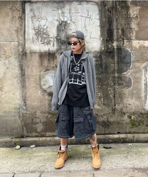 IDWS(アイドンワナセル)の「Swift Symbol High Neck Knit Zip Up Gray(カーディガン/ボレロ・レディース・その他・0)」の20枚目の写真