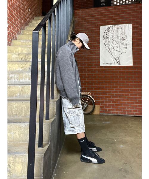 IDWS(アイドンワナセル)の「Swift Symbol High Neck Knit Zip Up Gray(カーディガン/ボレロ・レディース・その他・0)」の14枚目の写真