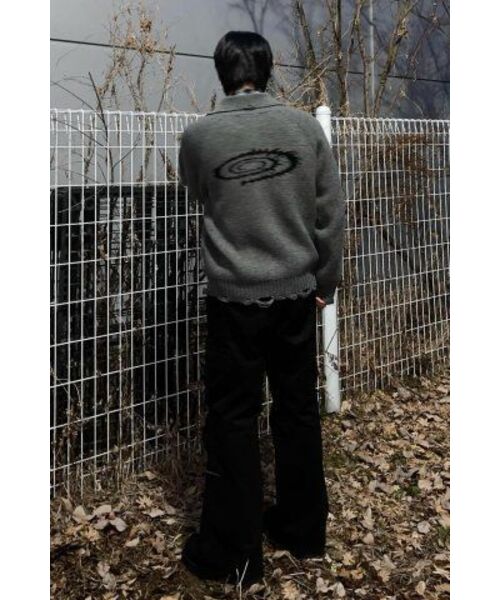 IDWS(アイドンワナセル)の「Swift Symbol High Neck Knit Zip Up Gray(カーディガン/ボレロ・レディース・その他・0)」の10枚目の写真