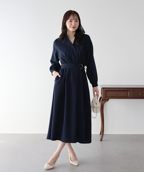 BLUEEAST(ブルーイースト)の「カシュクールシャツワンピース(ワンピース・レディース・モカ/ネイビー/ミント・MEDIUM)」の22枚目の写真