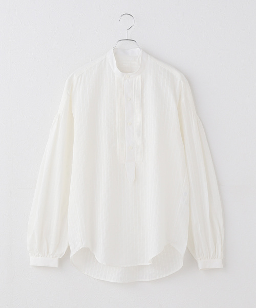 BOURRIENNE ParisX(ブリエンヌパリディス)の「BOURRIENNE PARIS X/ブリエンヌ パリ ディス LEGENDE LEGBATS26M(シャツ/ブラウス・レディース・ホワイト・FREE)」の4枚目の写真