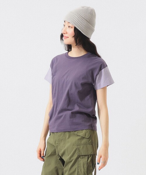 SCREEN STARS(スクリーンスターズ)の「【8/6再値下げ】【別注】SCREEN STARS / 2トーン フレンチスリーブ(Tシャツ/カットソー・レディース・バイオレット/グレー/ホワイト系その他7・ONE SIZE)」の3枚目の写真