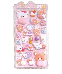 KOBE LETTUCE（コウベレタス）の「手帳デコ アニマル/ユニコーン お尻ぷっくりシール 3Dデコレーションシール（ステーショナリー）」