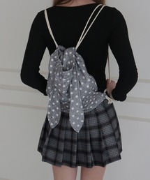 CeLess（セレス）の「Rabbit Motif Dot Knapsack / うさぎモチーフドットナップサック（バックパック/リュック）」