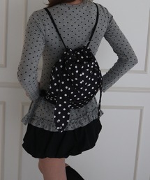 CeLess（セレス）の「Rabbit Motif Dot Knapsack / うさぎモチーフドットナップサック（バックパック/リュック）」