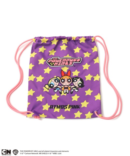 atmos pink（アトモスピンク）の「The Powerpuff Girls x atmos pink Knapsack / ザ パワーパフ ガールズ x アトモス ピンク ナップサック【SP】（バックパック/リュック・レディース・パープル・FREE）」の3枚目の写真