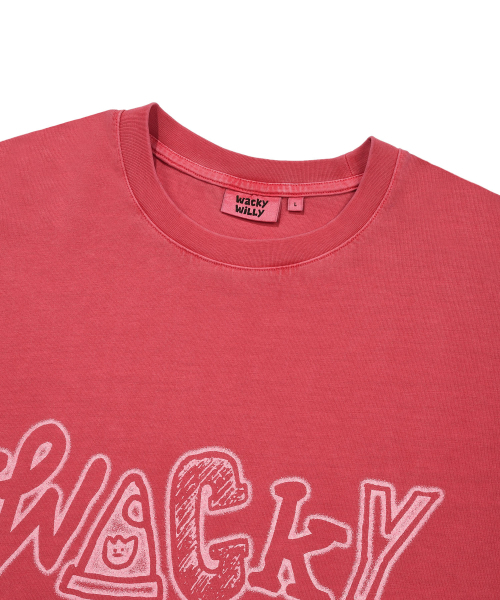 Wacky WiLLy(ワッキーウィリー)の「ピグメントウォッシングロングスリーブピンク(Tシャツ/カットソー・レディース・その他・SMALL/MEDIUM/LARGE/X-LARGE)」の4枚目の写真