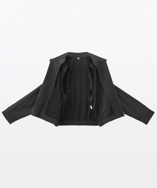 MUJI Labo（ムジラボ）の「〔MUJI Labo〕婦人 レーヨンコットン 襟付きショートブルゾン（ブルゾン・レディース・アイボリー/ブラック・L/M/XL/S）」の13枚目の写真
