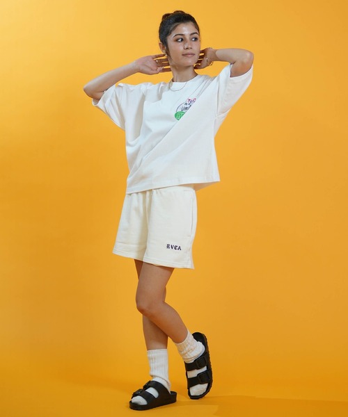 RVCA（ルーカ）の「RVCA/ルーカ ハーフパンツ ショートパンツ WEAT HIGH WEST WALK SHORT BG043605（その他パンツ・レディース・ブラック/オフホワイト/ホワイト・M/S）」の10枚目の写真