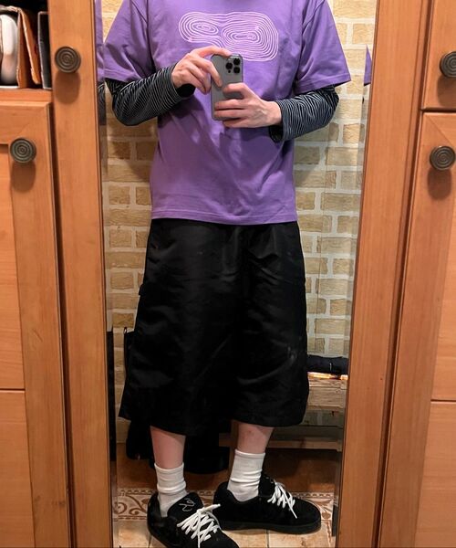 999HUMANITY(999ヒューマニティ)の「コウゾンハーフT(パープル)(Tシャツ/カットソー・レディース・その他・0(XS)/1(S)/2(M)/3(L))」の4枚目の写真