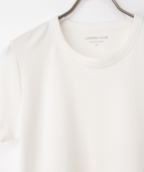 Honeys(ハニーズ)の「【ハニさら・接触冷感・UVカット】半袖コンパクトTシャツ(Tシャツ/カットソー・レディース・ブラック/オフホワイト/ダークベージュ/スミクロ/レッド・S/M/LL/L)」の18枚目の写真