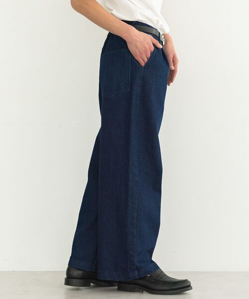 CRAFT STANDARD BOUTIQUE（クラフトスタンダードブティック）の「デニムワイドパンツ（その他パンツ・メンズ・ブラック/インディゴブルー・L/M）」の4枚目の写真