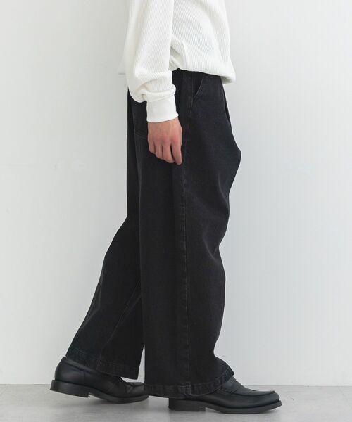 CRAFT STANDARD BOUTIQUE（クラフトスタンダードブティック）の「デニムワイドパンツ（その他パンツ・メンズ・ブラック/インディゴブルー・L/M）」の10枚目の写真