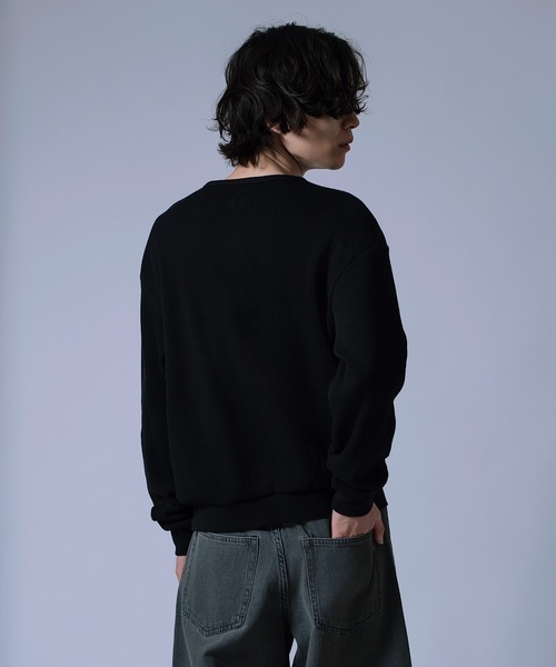 improves(インプローブス)の「【Unisex】ワッフル ヘンリーネック ロンT(Tシャツ/カットソー・メンズ・ブラック/ライトグレー/ブラック系・FREE/LARGE/MEDIUM)」の18枚目の写真