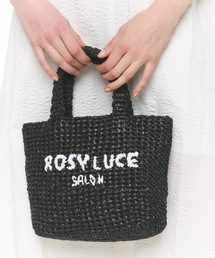 Rosy luce（ロージールーチェ）の「Rosy Salon Mini Basket Bag （ロゴミニバスケットバッグ）（かごバッグ）」