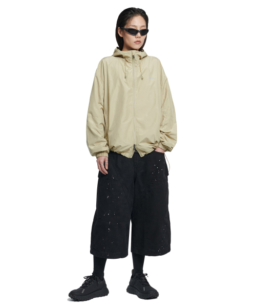 NOMANUAL（NOMANUAL）の「PENON WINDLOCK JACKET - SAND GRAY（ナイロンジャケット・レディース・その他・LARGE/MEDIUM/SMALL/X-LARGE）」の4枚目の写真