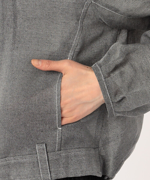 Gabardine K.T（ギャバジンケーティー）の「〔 +サイズ 〕 紙ビエラ ライダース風のブルゾン（ブルゾン・レディース・ホワイト・15号）」の21枚目の写真