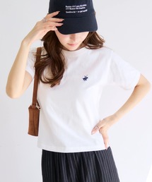 【Beverly Hills Polo Club/ビバリーヒルズポロクラブ】ワンポイント刺繍 コンパクトTシャツ