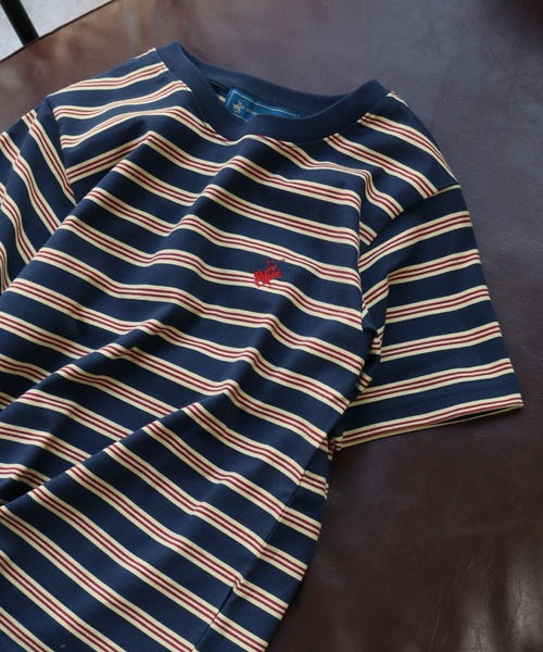BEVERLY HILLS POLO CLUB（ビバリーヒルズポロクラブ）の「【Bevery Hills Polo Club/ビバリーヒルズポロクラブ】ワンポイント刺繍 コンパクトTシャツ（Tシャツ/カットソー・レディース・アイボリー/ブラウン/オレンジ/スミクロ/ネイビー/ホワイト・M）」の22枚目の写真