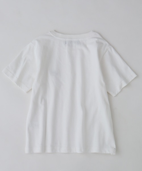 BEVERLY HILLS POLO CLUB（ビバリーヒルズポロクラブ）の「【Bevery Hills Polo Club/ビバリーヒルズポロクラブ】ワンポイント刺繍 コンパクトTシャツ（Tシャツ/カットソー・レディース・アイボリー/ブラウン/オレンジ/スミクロ/ネイビー/ホワイト・M）」の8枚目の写真