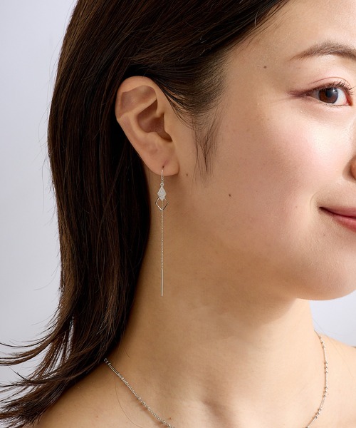 CALIN STANDARD(カリンスタンダード)の「◆金属アレルギー対応◆◆made in japan◆ダブルスクエア アメリカンピアス(ピアス(両耳用)・レディース・シルバー/ゴールド・FREE)」の9枚目の写真