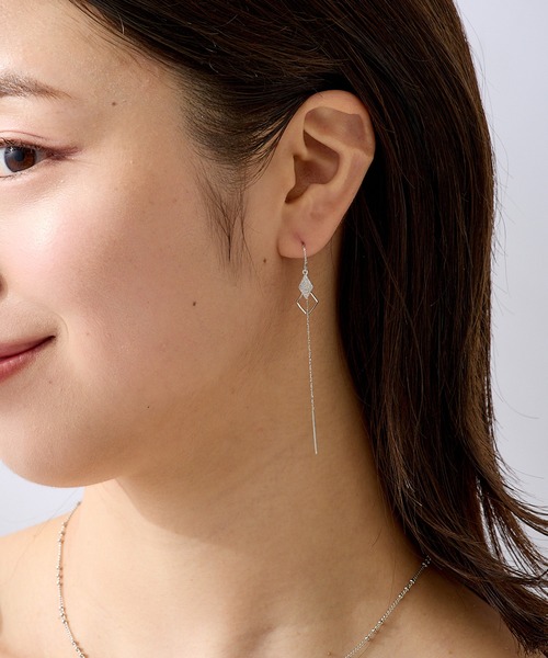 CALIN STANDARD(カリンスタンダード)の「◆金属アレルギー対応◆◆made in japan◆ダブルスクエア アメリカンピアス(ピアス(両耳用)・レディース・シルバー/ゴールド・FREE)」の10枚目の写真