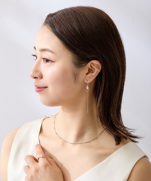 CALIN STANDARD(カリンスタンダード)の「◆金属アレルギー対応◆◆made in japan◆ダブルスクエア アメリカンピアス(ピアス(両耳用)・レディース・シルバー/ゴールド・FREE)」の11枚目の写真