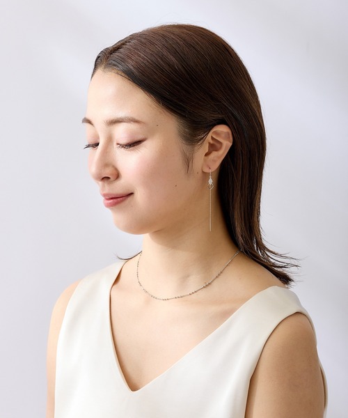 CALIN STANDARD(カリンスタンダード)の「◆金属アレルギー対応◆◆made in japan◆ダブルスクエア アメリカンピアス(ピアス(両耳用)・レディース・シルバー/ゴールド・FREE)」の13枚目の写真