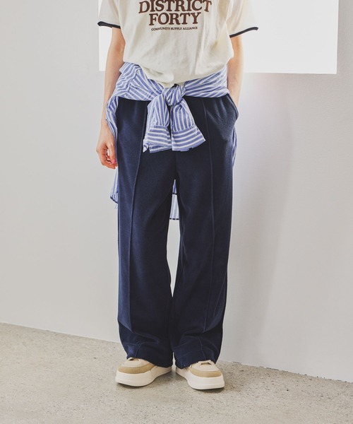 niko and...（ニコアンド）の「シティーパイルイージーパンツ（その他パンツ・レディース・グレー/ネイビー/オレンジ/モカ/グリーン/ライトグレー・FREE）」の5枚目の写真