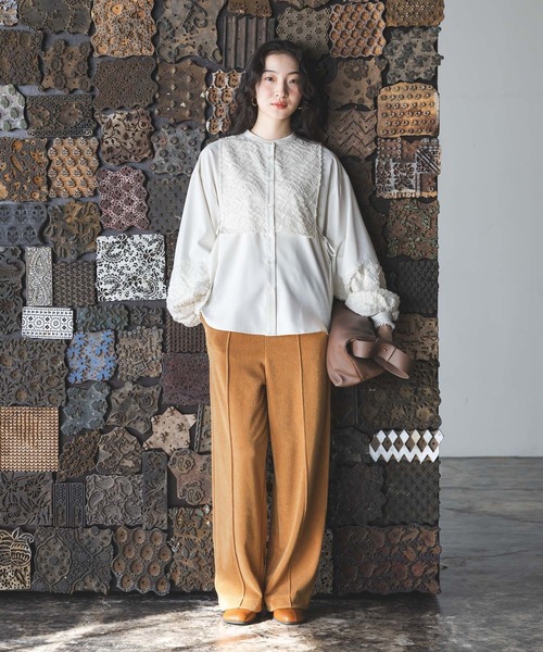 niko and...（ニコアンド）の「シティーパイルイージーパンツ（その他パンツ・レディース・グレー/ネイビー/オレンジ/モカ/グリーン/ライトグレー・FREE）」の12枚目の写真