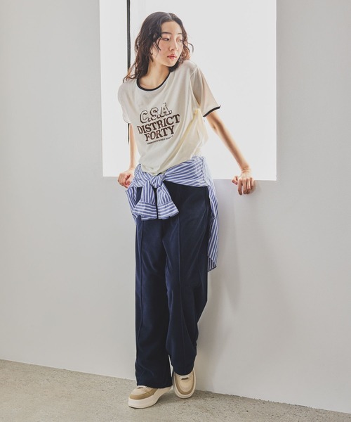 niko and...（ニコアンド）の「シティーパイルイージーパンツ（その他パンツ・レディース・グレー/ネイビー/オレンジ/モカ/グリーン/ライトグレー・FREE）」の22枚目の写真