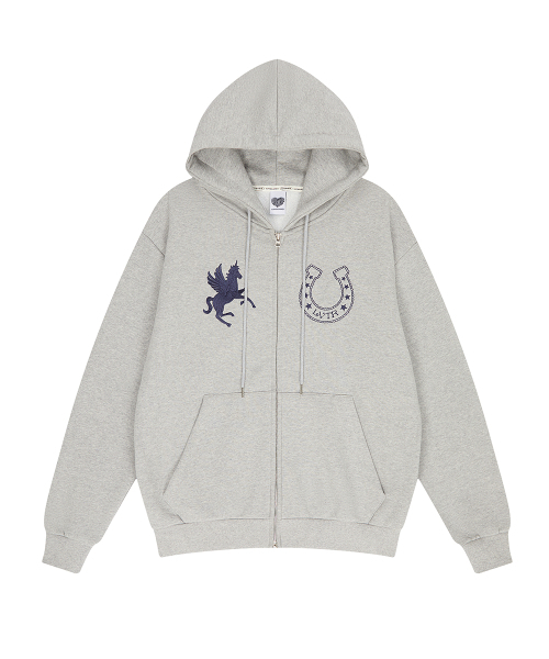 LUVISTRUE(ラヴイズトゥルー)の「EL UNICORN HOOD ZIP UP(GRAY)(パーカー・レディース・その他・FREE)」の2枚目の写真