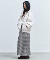 HOOD WIND ZIP-UP JACKET_CREAM