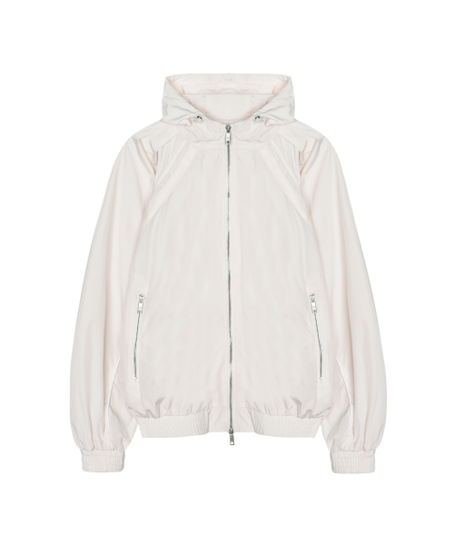 NICK&NICOLE(ニックアンドニコール)の「HOOD WIND ZIP-UP JACKET_CREAM(ブルゾン・レディース・その他・FREE)」の5枚目の写真