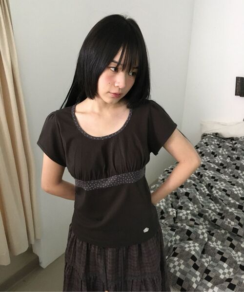 BAUF（バウフ）の「スターパフドスリムフィットTシャツ[チャコール]（Tシャツ/カットソー・レディース・その他・FREE）」の14枚目の写真