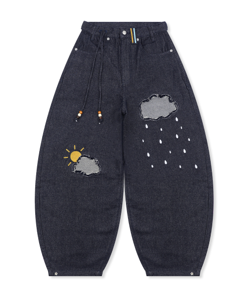 RuNaKi'Hu'(ルナキフ)の「WXP077 ヒダマリモングルモングルバルーンパンツ (インディゴ)(デニムパンツ・レディース・その他・1/2/3)」の3枚目の写真