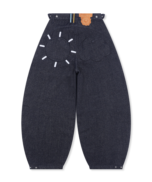 RuNaKi'Hu'(ルナキフ)の「WXP077 ヒダマリモングルモングルバルーンパンツ (インディゴ)(デニムパンツ・レディース・その他・1/2/3)」の4枚目の写真