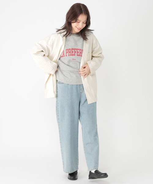 studio CLIP（スタディオクリップ）の「コットンサテンノーカラージャケット（その他アウター・レディース・カーキ/その他1・FREE）」の8枚目の写真