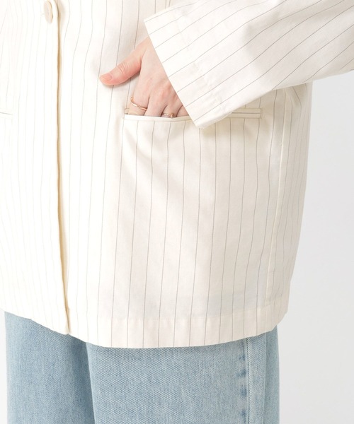 studio CLIP（スタディオクリップ）の「コットンサテンノーカラージャケット（その他アウター・レディース・カーキ/その他1・FREE）」の21枚目の写真