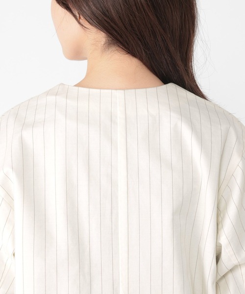 studio CLIP（スタディオクリップ）の「コットンサテンノーカラージャケット（その他アウター・レディース・カーキ/その他1・FREE）」の22枚目の写真