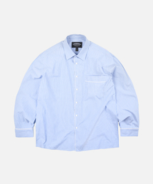 FRIZMWORKS（フリズムワークス）の「STRIPE PAJAMA SHIRT _ BLUE（シャツ/ブラウス）」