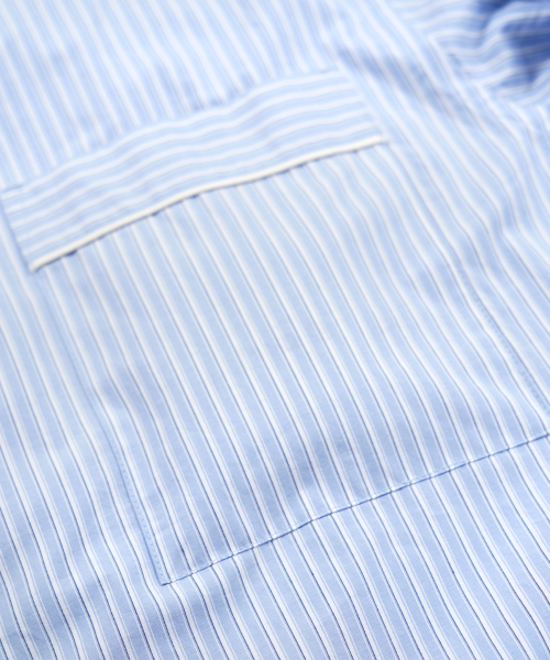 FRIZMWORKS（フリズムワークス）の「STRIPE PAJAMA SHIRT _ BLUE（シャツ/ブラウス・メンズ・その他・SMALL/MEDIUM/LARGE/X-LARGE）」の4枚目の写真