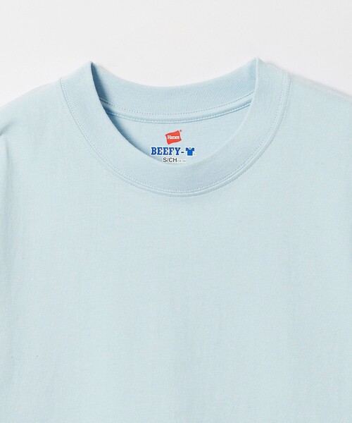 HANES（ヘインズ）の「【別注】 ＜Hanes＞ ビーフィー Tシャツ（Tシャツ/カットソー・メンズ・ダークグレー/ホワイト/ライトグレー/ライトブルー/ブラック・S/XL/M/L）」の7枚目の写真