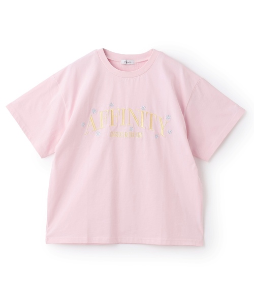 LOVETOXIC（ラブトキシック）の「【秒かわトップス】【GOODPRICE】【綿100%】カレッジフラワー半袖T（Tシャツ/カットソー・キッズ・ネイビー/オフホワイト/イエロー/ピンク・S:140cm/L:160cm/M:150cm/130cm）」の11枚目の写真